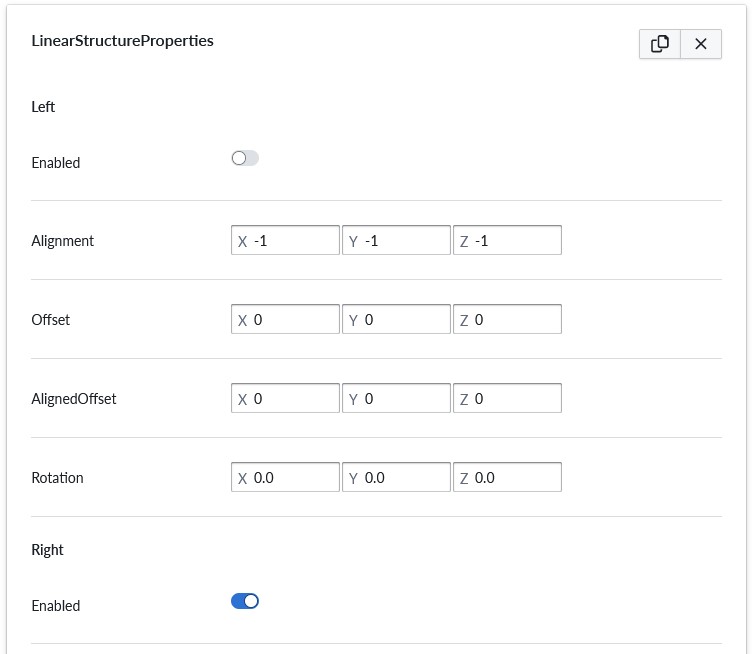 Linear Logic part with left connector disabled