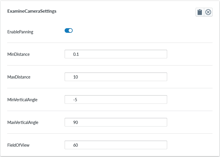 PROPERTY_SET: ExamineCameraSettings