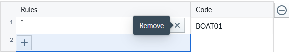 Remove Rule Button