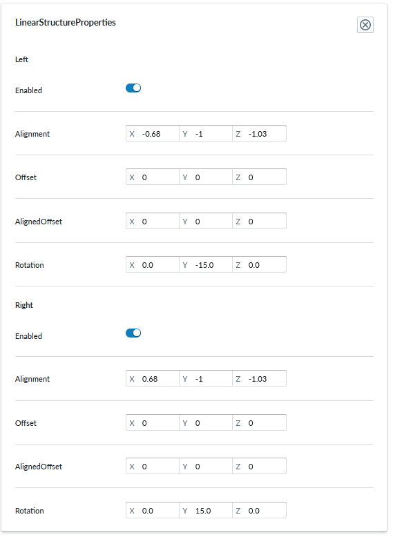 both rotation params